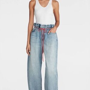 Women's Casual Light Blue Wide Leg Jeans size 18